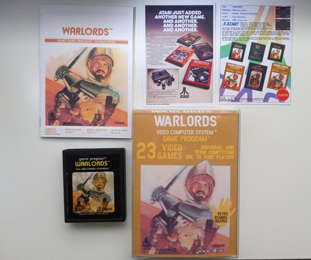 Jeu Atari 2600 Warlords Version PAL 1981 - Bon état, En Loose